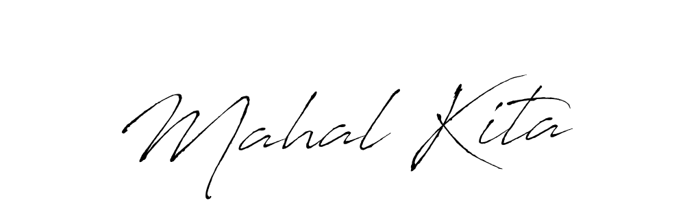 Make a beautiful signature design for name Mahal Kita. With this signature (Antro_Vectra) style, you can create a handwritten signature for free. Mahal Kita signature style 6 images and pictures png