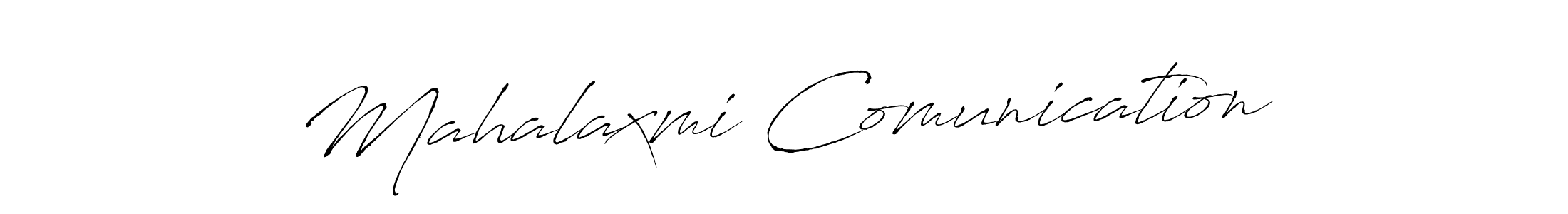 Design your own signature with our free online signature maker. With this signature software, you can create a handwritten (Antro_Vectra) signature for name Mahalaxmi Comunication. Mahalaxmi Comunication signature style 6 images and pictures png