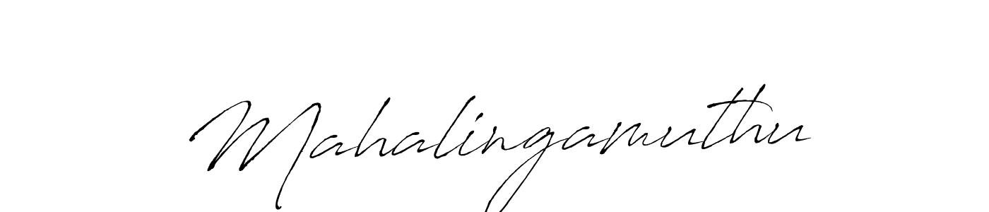 You should practise on your own different ways (Antro_Vectra) to write your name (Mahalingamuthu) in signature. don't let someone else do it for you. Mahalingamuthu signature style 6 images and pictures png