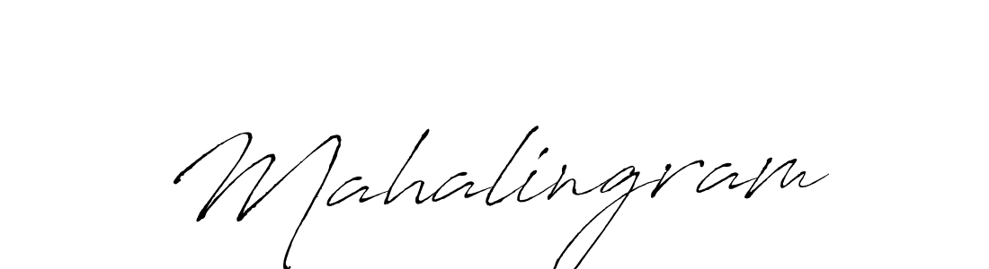 You should practise on your own different ways (Antro_Vectra) to write your name (Mahalingram) in signature. don't let someone else do it for you. Mahalingram signature style 6 images and pictures png