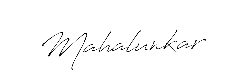 How to make Mahalunkar name signature. Use Antro_Vectra style for creating short signs online. This is the latest handwritten sign. Mahalunkar signature style 6 images and pictures png