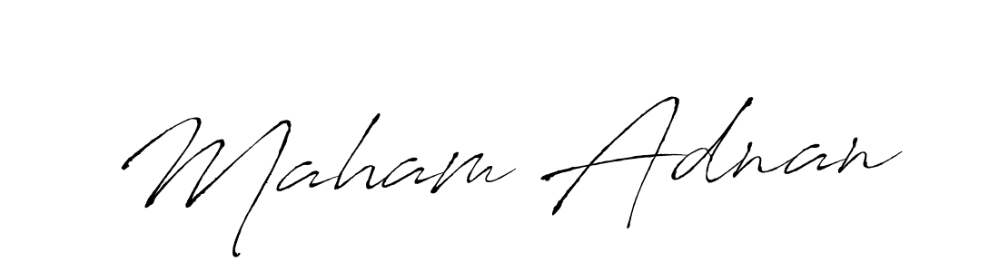 Check out images of Autograph of Maham Adnan name. Actor Maham Adnan Signature Style. Antro_Vectra is a professional sign style online. Maham Adnan signature style 6 images and pictures png