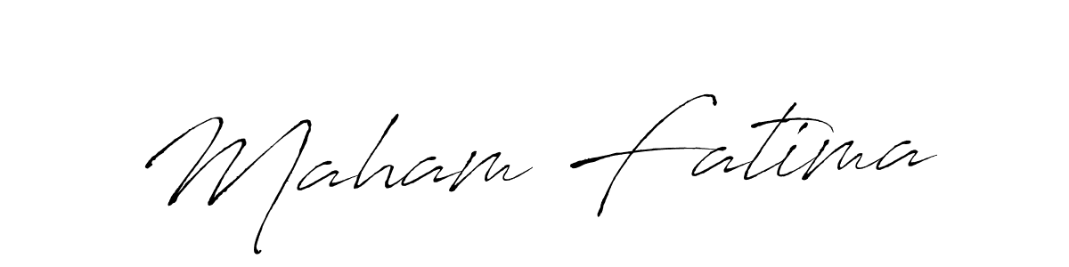 Also we have Maham Fatima name is the best signature style. Create professional handwritten signature collection using Antro_Vectra autograph style. Maham Fatima signature style 6 images and pictures png