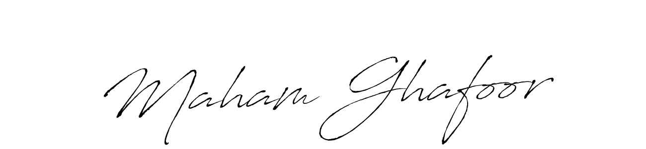 Here are the top 10 professional signature styles for the name Maham Ghafoor. These are the best autograph styles you can use for your name. Maham Ghafoor signature style 6 images and pictures png
