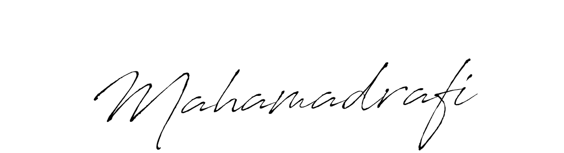 Make a beautiful signature design for name Mahamadrafi. With this signature (Antro_Vectra) style, you can create a handwritten signature for free. Mahamadrafi signature style 6 images and pictures png