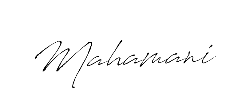 Make a beautiful signature design for name Mahamani. With this signature (Antro_Vectra) style, you can create a handwritten signature for free. Mahamani signature style 6 images and pictures png