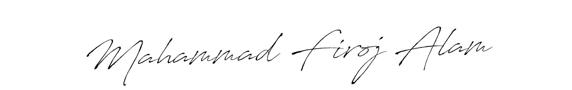 Mahammad Firoj Alam stylish signature style. Best Handwritten Sign (Antro_Vectra) for my name. Handwritten Signature Collection Ideas for my name Mahammad Firoj Alam. Mahammad Firoj Alam signature style 6 images and pictures png