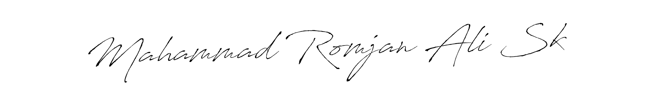 Mahammad Romjan Ali Sk stylish signature style. Best Handwritten Sign (Antro_Vectra) for my name. Handwritten Signature Collection Ideas for my name Mahammad Romjan Ali Sk. Mahammad Romjan Ali Sk signature style 6 images and pictures png