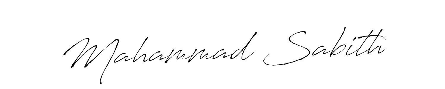 Design your own signature with our free online signature maker. With this signature software, you can create a handwritten (Antro_Vectra) signature for name Mahammad Sabith. Mahammad Sabith signature style 6 images and pictures png