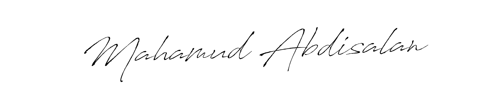 Use a signature maker to create a handwritten signature online. With this signature software, you can design (Antro_Vectra) your own signature for name Mahamud Abdisalan. Mahamud Abdisalan signature style 6 images and pictures png