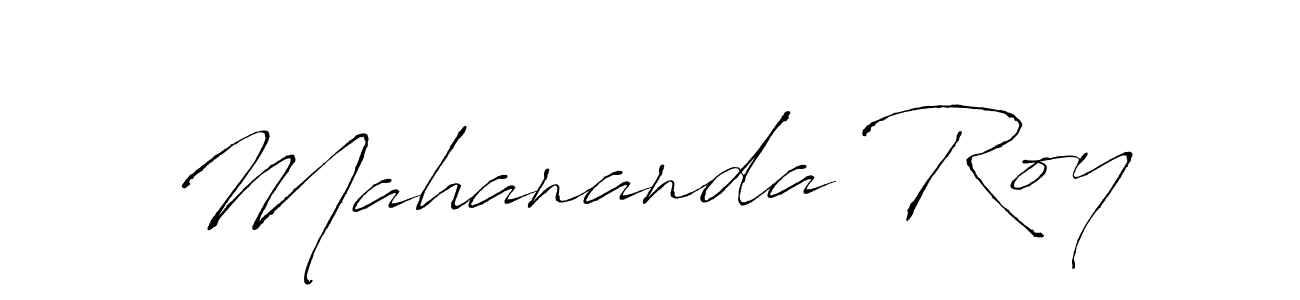 Design your own signature with our free online signature maker. With this signature software, you can create a handwritten (Antro_Vectra) signature for name Mahananda Roy. Mahananda Roy signature style 6 images and pictures png