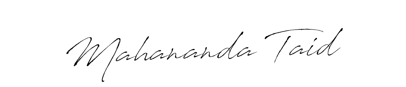 Use a signature maker to create a handwritten signature online. With this signature software, you can design (Antro_Vectra) your own signature for name Mahananda Taid. Mahananda Taid signature style 6 images and pictures png