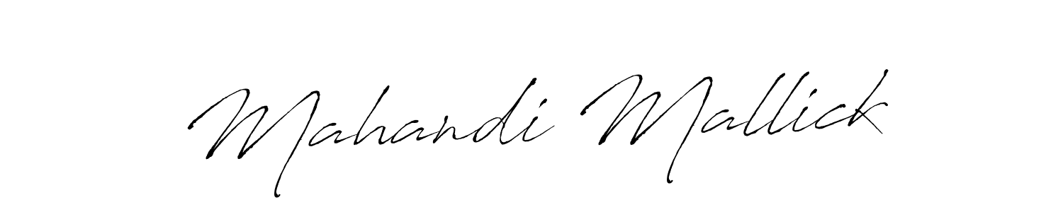 Make a beautiful signature design for name Mahandi Mallick. With this signature (Antro_Vectra) style, you can create a handwritten signature for free. Mahandi Mallick signature style 6 images and pictures png