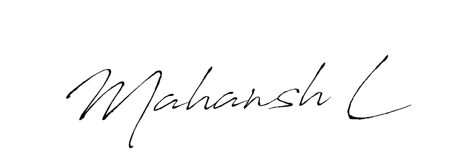 How to Draw Mahansh L signature style? Antro_Vectra is a latest design signature styles for name Mahansh L. Mahansh L signature style 6 images and pictures png
