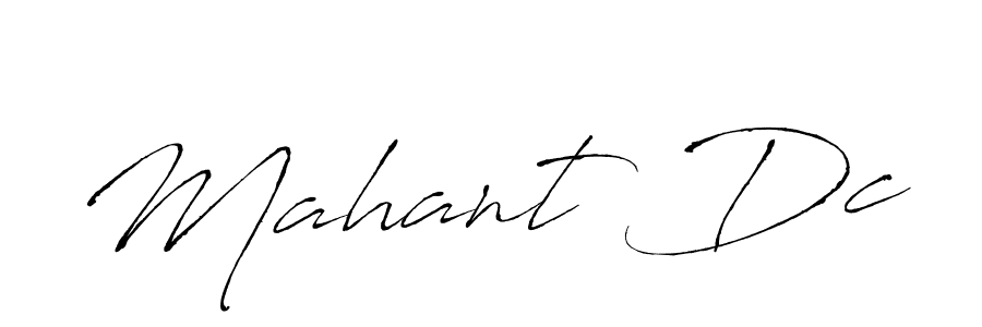 You should practise on your own different ways (Antro_Vectra) to write your name (Mahant Dc) in signature. don't let someone else do it for you. Mahant Dc signature style 6 images and pictures png