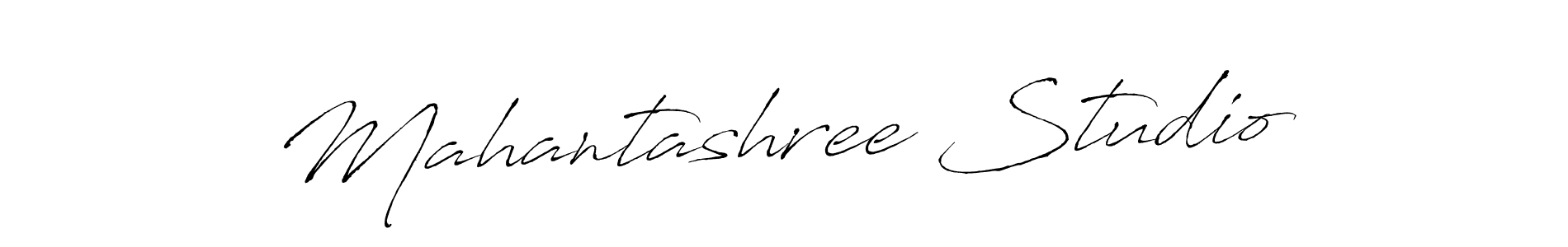 How to make Mahantashree Studio name signature. Use Antro_Vectra style for creating short signs online. This is the latest handwritten sign. Mahantashree Studio signature style 6 images and pictures png