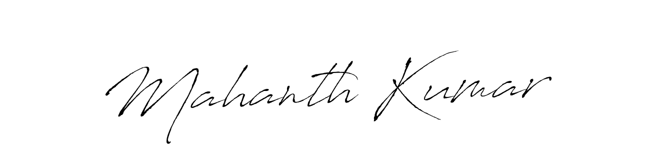 Antro_Vectra is a professional signature style that is perfect for those who want to add a touch of class to their signature. It is also a great choice for those who want to make their signature more unique. Get Mahanth Kumar name to fancy signature for free. Mahanth Kumar signature style 6 images and pictures png