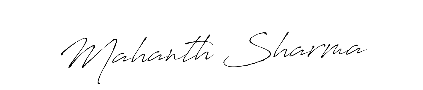 You can use this online signature creator to create a handwritten signature for the name Mahanth Sharma. This is the best online autograph maker. Mahanth Sharma signature style 6 images and pictures png