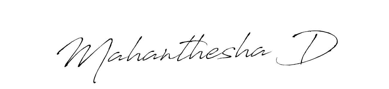 Create a beautiful signature design for name Mahanthesha D. With this signature (Antro_Vectra) fonts, you can make a handwritten signature for free. Mahanthesha D signature style 6 images and pictures png