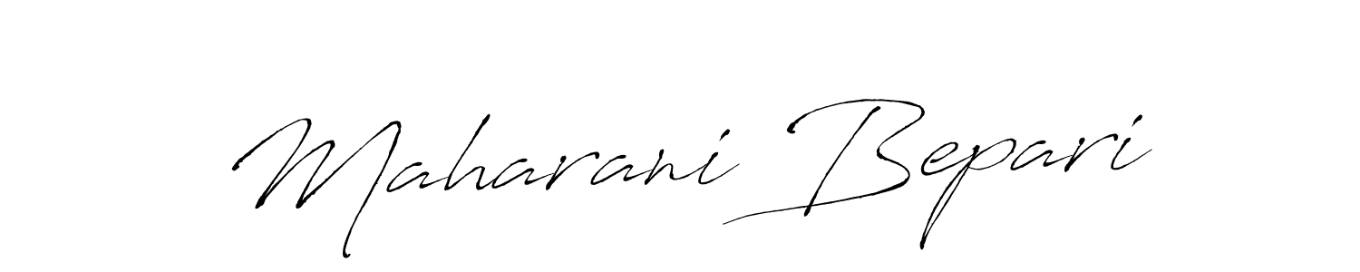 Maharani Bepari stylish signature style. Best Handwritten Sign (Antro_Vectra) for my name. Handwritten Signature Collection Ideas for my name Maharani Bepari. Maharani Bepari signature style 6 images and pictures png