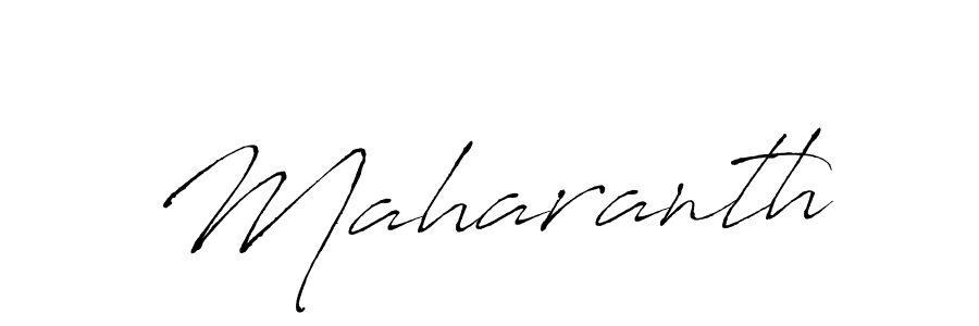 Make a beautiful signature design for name Maharanth. With this signature (Antro_Vectra) style, you can create a handwritten signature for free. Maharanth signature style 6 images and pictures png