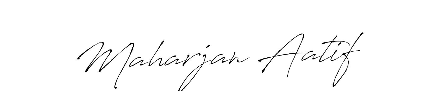 How to make Maharjan Aatif signature? Antro_Vectra is a professional autograph style. Create handwritten signature for Maharjan Aatif name. Maharjan Aatif signature style 6 images and pictures png