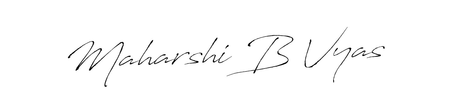 Create a beautiful signature design for name Maharshi B Vyas. With this signature (Antro_Vectra) fonts, you can make a handwritten signature for free. Maharshi B Vyas signature style 6 images and pictures png