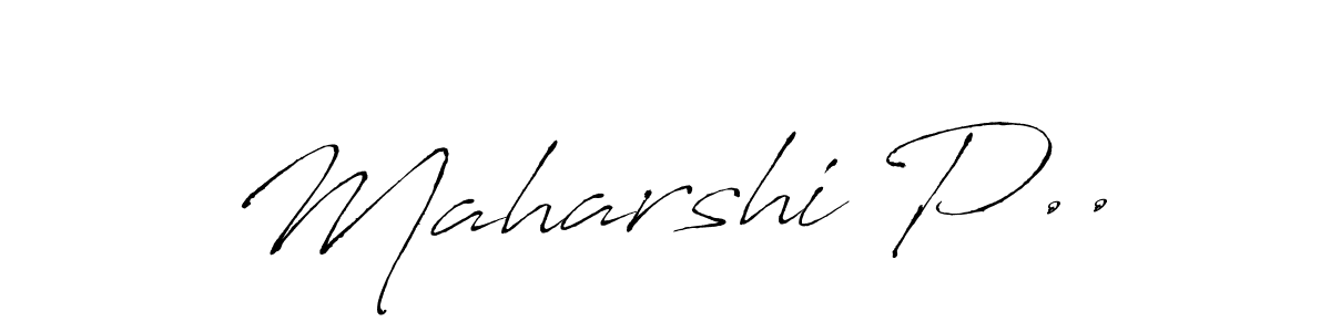 Design your own signature with our free online signature maker. With this signature software, you can create a handwritten (Antro_Vectra) signature for name Maharshi P... Maharshi P.. signature style 6 images and pictures png