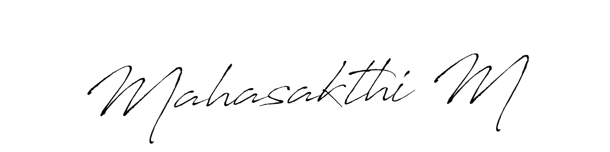 The best way (Antro_Vectra) to make a short signature is to pick only two or three words in your name. The name Mahasakthi M include a total of six letters. For converting this name. Mahasakthi M signature style 6 images and pictures png