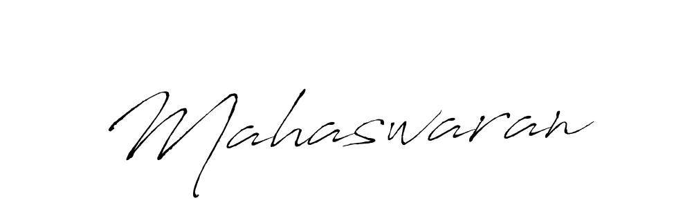 Make a beautiful signature design for name Mahaswaran. With this signature (Antro_Vectra) style, you can create a handwritten signature for free. Mahaswaran signature style 6 images and pictures png