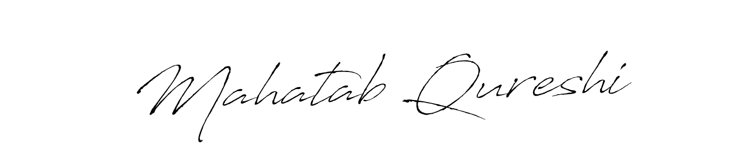 The best way (Antro_Vectra) to make a short signature is to pick only two or three words in your name. The name Mahatab Qureshi include a total of six letters. For converting this name. Mahatab Qureshi signature style 6 images and pictures png