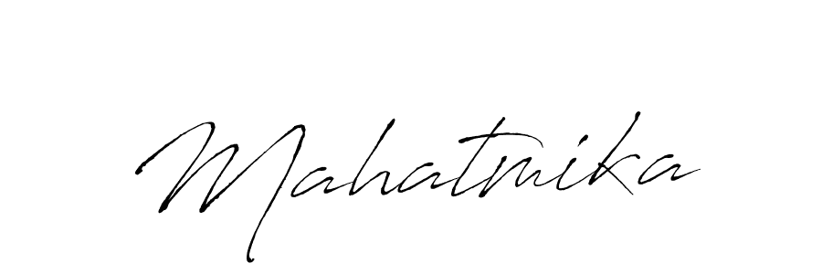 You should practise on your own different ways (Antro_Vectra) to write your name (Mahatmika) in signature. don't let someone else do it for you. Mahatmika signature style 6 images and pictures png