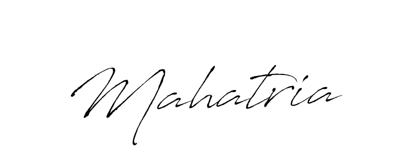 Antro_Vectra is a professional signature style that is perfect for those who want to add a touch of class to their signature. It is also a great choice for those who want to make their signature more unique. Get Mahatria name to fancy signature for free. Mahatria signature style 6 images and pictures png