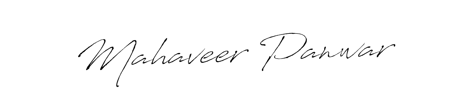 Make a beautiful signature design for name Mahaveer Panwar. With this signature (Antro_Vectra) style, you can create a handwritten signature for free. Mahaveer Panwar signature style 6 images and pictures png