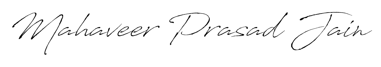 Use a signature maker to create a handwritten signature online. With this signature software, you can design (Antro_Vectra) your own signature for name Mahaveer Prasad Jain. Mahaveer Prasad Jain signature style 6 images and pictures png