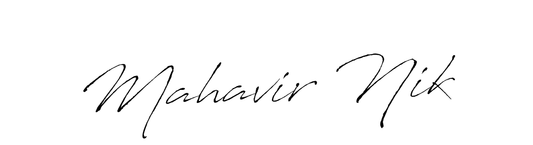 This is the best signature style for the Mahavir Nik name. Also you like these signature font (Antro_Vectra). Mix name signature. Mahavir Nik signature style 6 images and pictures png