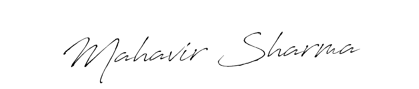 Make a beautiful signature design for name Mahavir Sharma. With this signature (Antro_Vectra) style, you can create a handwritten signature for free. Mahavir Sharma signature style 6 images and pictures png