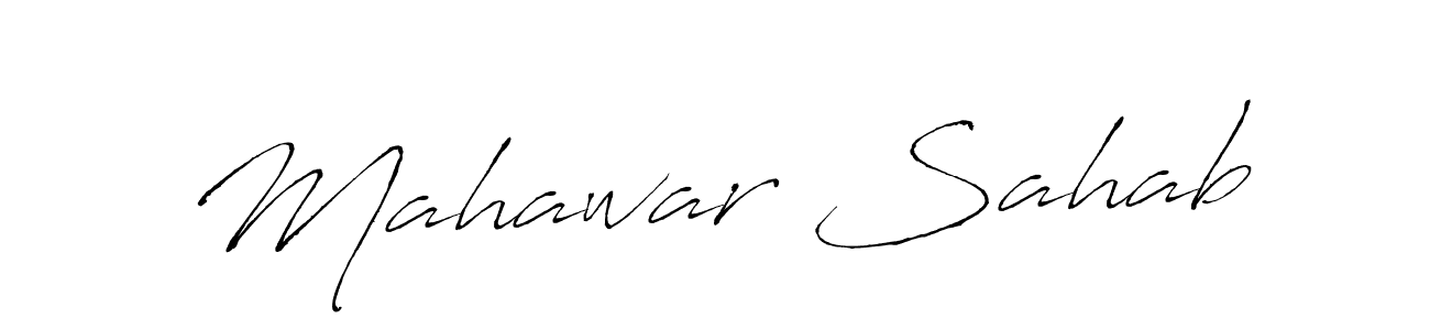 How to make Mahawar Sahab name signature. Use Antro_Vectra style for creating short signs online. This is the latest handwritten sign. Mahawar Sahab signature style 6 images and pictures png