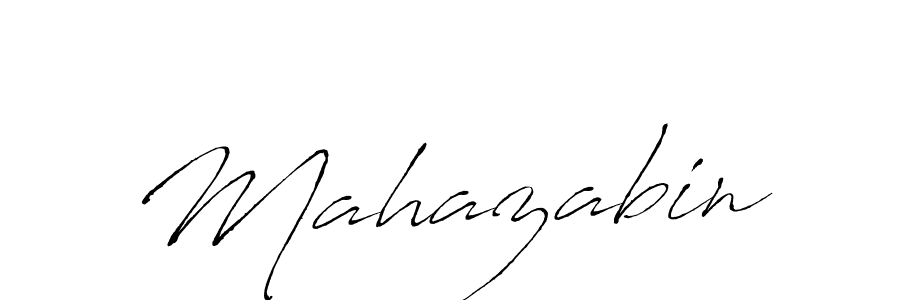 Use a signature maker to create a handwritten signature online. With this signature software, you can design (Antro_Vectra) your own signature for name Mahazabin. Mahazabin signature style 6 images and pictures png