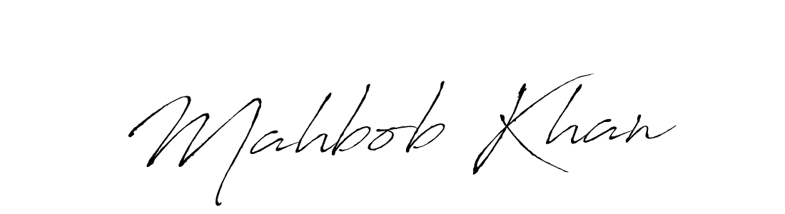 How to make Mahbob Khan name signature. Use Antro_Vectra style for creating short signs online. This is the latest handwritten sign. Mahbob Khan signature style 6 images and pictures png