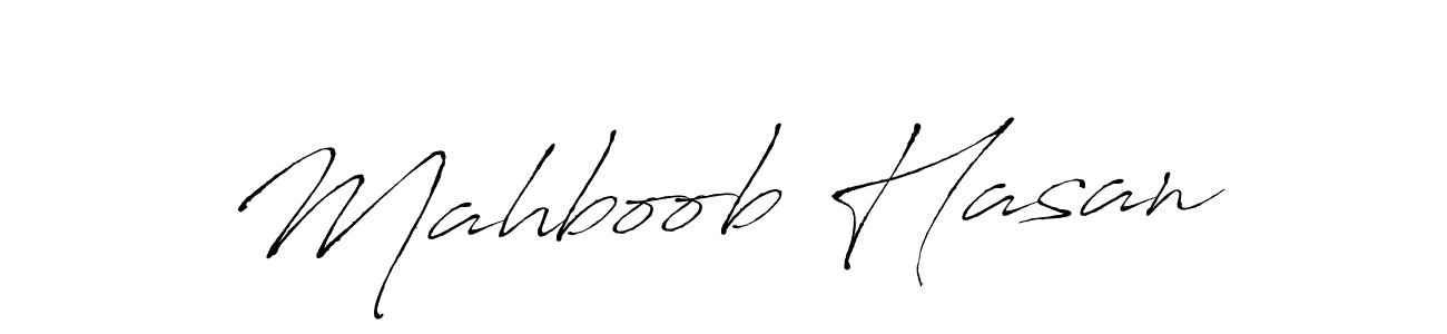 Design your own signature with our free online signature maker. With this signature software, you can create a handwritten (Antro_Vectra) signature for name Mahboob Hasan. Mahboob Hasan signature style 6 images and pictures png