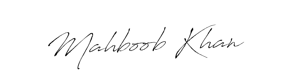 Antro_Vectra is a professional signature style that is perfect for those who want to add a touch of class to their signature. It is also a great choice for those who want to make their signature more unique. Get Mahboob Khan name to fancy signature for free. Mahboob Khan signature style 6 images and pictures png