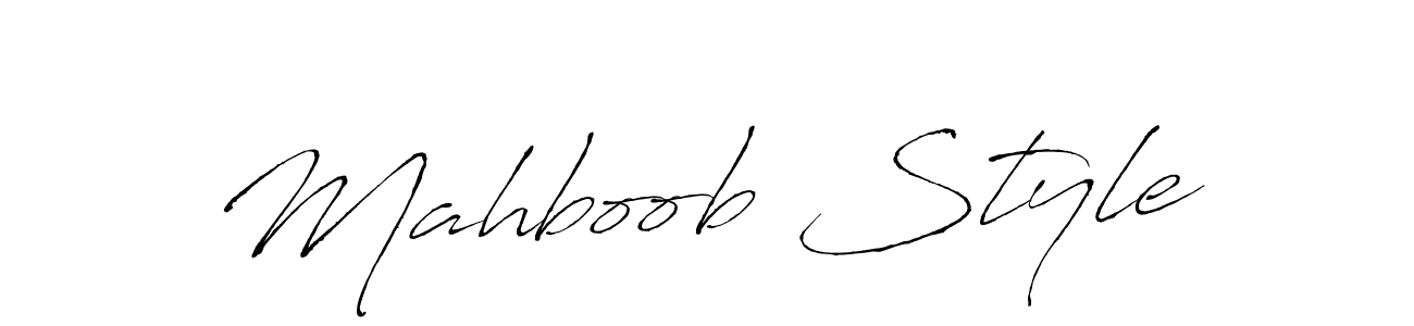 Use a signature maker to create a handwritten signature online. With this signature software, you can design (Antro_Vectra) your own signature for name Mahboob Style. Mahboob Style signature style 6 images and pictures png