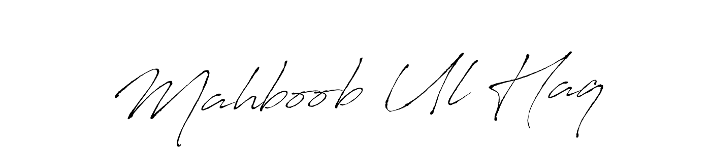 Create a beautiful signature design for name Mahboob Ul Haq. With this signature (Antro_Vectra) fonts, you can make a handwritten signature for free. Mahboob Ul Haq signature style 6 images and pictures png