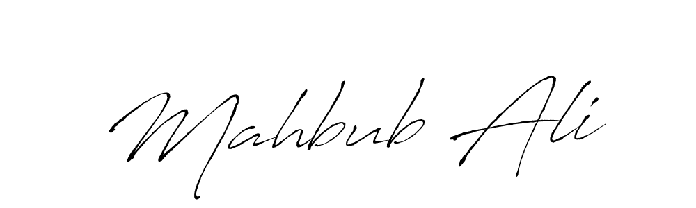 Design your own signature with our free online signature maker. With this signature software, you can create a handwritten (Antro_Vectra) signature for name Mahbub Ali. Mahbub Ali signature style 6 images and pictures png