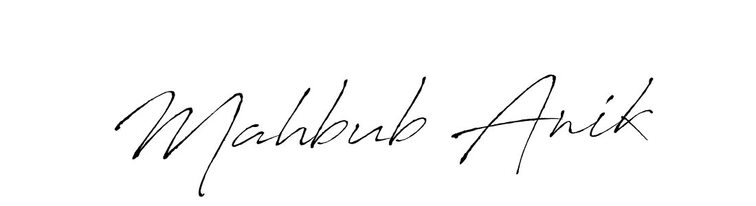 You should practise on your own different ways (Antro_Vectra) to write your name (Mahbub Anik) in signature. don't let someone else do it for you. Mahbub Anik signature style 6 images and pictures png