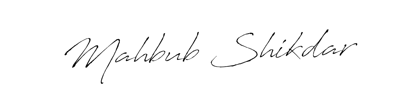 Design your own signature with our free online signature maker. With this signature software, you can create a handwritten (Antro_Vectra) signature for name Mahbub Shikdar. Mahbub Shikdar signature style 6 images and pictures png