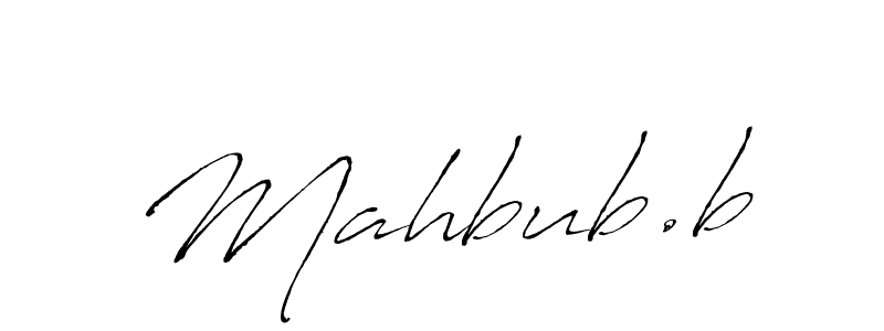 Design your own signature with our free online signature maker. With this signature software, you can create a handwritten (Antro_Vectra) signature for name Mahbub.b. Mahbub.b signature style 6 images and pictures png