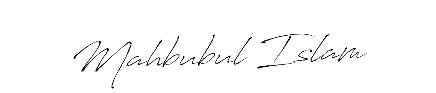 Mahbubul Islam stylish signature style. Best Handwritten Sign (Antro_Vectra) for my name. Handwritten Signature Collection Ideas for my name Mahbubul Islam. Mahbubul Islam signature style 6 images and pictures png