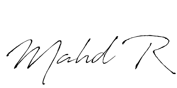 Use a signature maker to create a handwritten signature online. With this signature software, you can design (Antro_Vectra) your own signature for name Mahd R. Mahd R signature style 6 images and pictures png